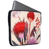 Modern Minimalist Boho Floral Botanical Laptopschutzhülle (Vorne Rechts)