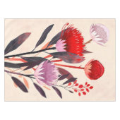 Modern minimalist Boho floral botanisch Tischdecke (Vorderseite (Horizontal))