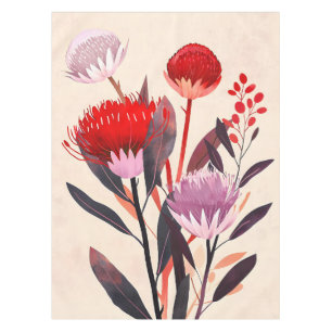 Modern minimalist Boho floral botanisch Tischdecke