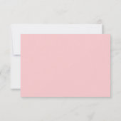 Modern Minimalist bold red and pink Wedding RSVP Karte (Rückseite)