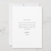 Modern Minimalist Bridesmaid Proposal Photo Card Einladung (Rückseite)