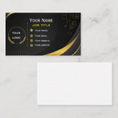 Modern Minimalist Business Card Template Visitenkarte (Vorne/Hinten)