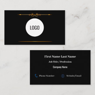 Modern Minimalist Business Card with Elegant White Visitenkarte