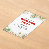 Modern Minimalist Christmas Invitation Acryleinladungen (Ablage )