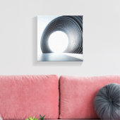 Modern Minimalist Circular Architecture Art - Abst Leinwanddruck (Insitu (Wohnzimmer))