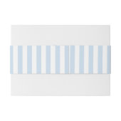 Modern Minimalist Coastal Red Blue Stripes Wedding Einladungsbanderole (Rückseitenbeispiel)