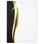 Modern Minimalist Company Blue White Business Klemmbrett (Rückseite)