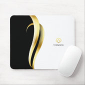 Modern Minimalist Company Blue White Business Mousepad (Mit Mouse)