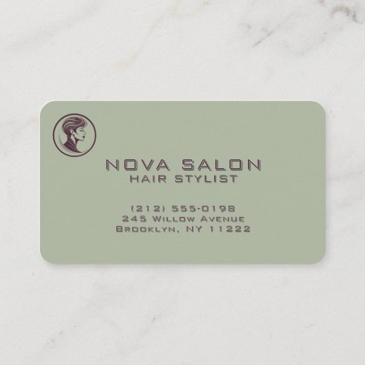 Modern Minimalist Concentric Fine Linework Visitenkarte (Rückseite)