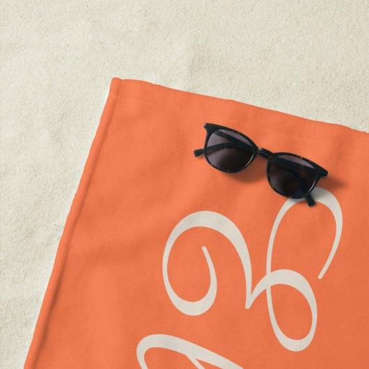 Modern Minimalist Cool Stylish Script Strandtuch (Beispiel)