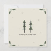 Modern Minimalist Corporate Holiday Card Einladung (Vorderseite)