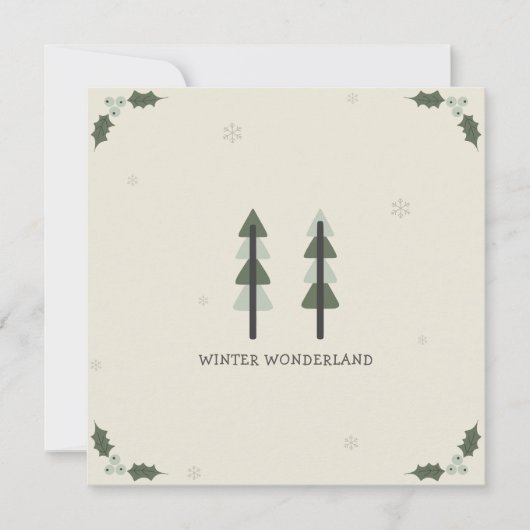 Modern Minimalist Corporate Holiday Card Einladung (Vorderseite)