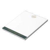 Modern Minimalist Custom Business Logo Branding Notizblock (Rotiert)