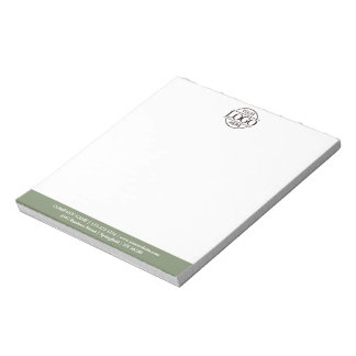 Modern Minimalist Custom Business Logo Branding Notizblock