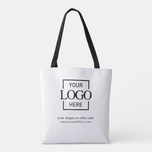 Modern Minimalist Custom Business Logo Promotional Tasche (Rückseite)