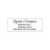 Modern minimalist custom monogram return address  permastempel (Design)
