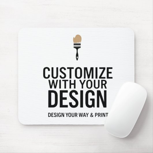 Modern Minimalist Customizable 9.25x7.75" Mousepad (Mit Mouse)