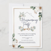 Modern Minimalist Editable Housewarming Invitation Einladung (Vorderseite)