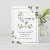Modern Minimalist Editable Housewarming Invitation Einladung (Stehend Vorderseite)