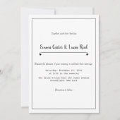 Modern Minimalist Editable Wedding Invitation Einladung (Vorderseite)