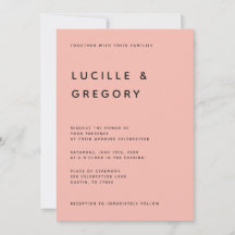 Modern Minimalist Editorial All Caps Peach