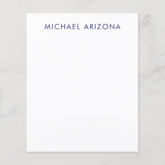 Modern minimalist einfach eigener Name Flyer (Vorne)