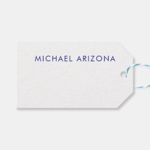 Modern minimalist einfach eigener Name Geschenkanhänger
