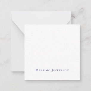 Modern minimalist einfach eigener Name Mitteilungskarte