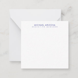 Modern minimalist einfach eigener Name Mitteilungskarte