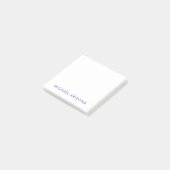 Modern minimalist einfach eigener Name Post-it Klebezettel (angewinkelt)