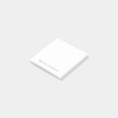 Modern minimalist einfach eigener Name Post-it Klebezettel (angewinkelt)