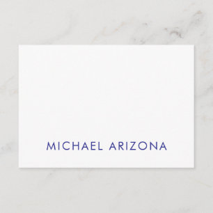 Modern minimalist einfach schlicht eigener Name Begleitkarte