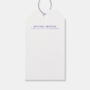Modern minimalist einfach schlicht eigener Name Geschenkanhänger