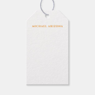 Modern minimalist einfach schlicht eigener Name Geschenkanhänger