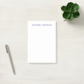Modern minimalist einfach schlicht eigener Name Post-it Klebezettel (Büro)