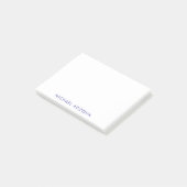 Modern minimalist einfach schlicht eigener Name Post-it Klebezettel (angewinkelt)