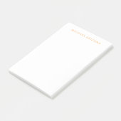 Modern minimalist einfach schlicht eigener Name Post-it Klebezettel (angewinkelt)