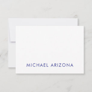 Modern minimalist einfach schlicht eigener Name RSVP Karte