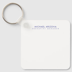 Modern minimalist einfach schlicht eigener Name Schlüsselanhänger