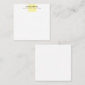 Modern minimalist einfach schlicht mitteilungskarte (Vorne/Hinten)