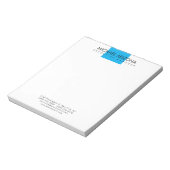 Modern minimalist einfach schlicht notizblock (Rotiert)