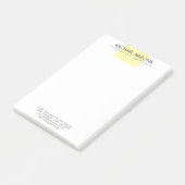 Modern minimalist einfach schlicht post-it klebezettel (angewinkelt)
