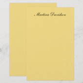 Modern minimalist einfaches Jasmin-Farben-Design e Briefpapier (Vorne/Hinten)