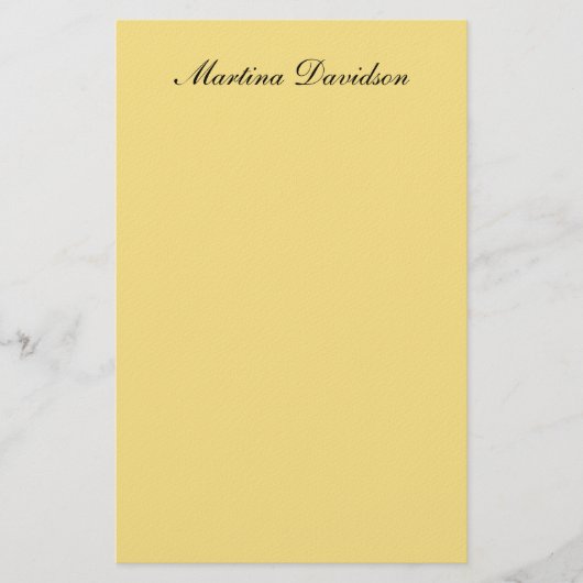 Modern minimalist einfaches Jasmin-Farben-Design e Briefpapier (Vorderseite)