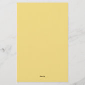 Modern minimalist einfaches Jasmin-Farben-Design e Briefpapier (Rückseite)