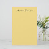 Modern minimalist einfaches Jasmin-Farben-Design e Briefpapier (Stehend Vorderseite)
