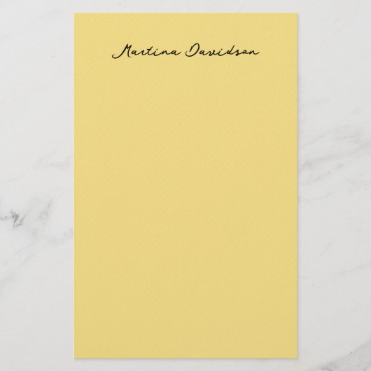 Modern minimalist einfaches Jasmin-Farbschema erst Briefpapier (Vorderseite)