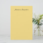 Modern minimalist einfaches Jasmin-Farbschema erst Briefpapier (Stehend Vorderseite)