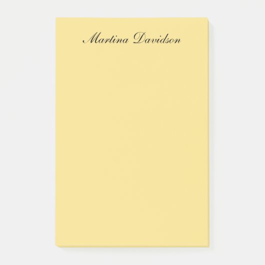 Modern minimalist einfaches Jasmin-Farbschema erst Post-it Klebezettel (Vorderseite)