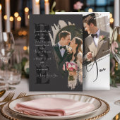 Modern Minimalist Elegant Brush Stroke Thank You Einladung